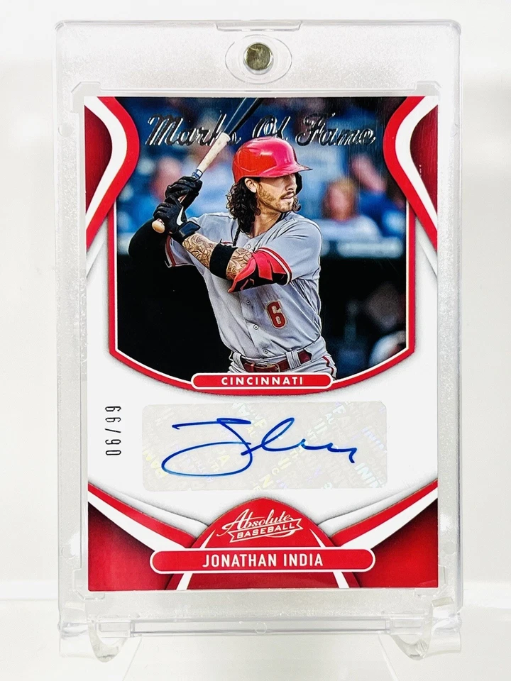 2022 Absolute Jonathan India Marks of Fame Auto 06/99 Jersey # Match - Image 1 of 2