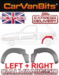 PAR DE PANELES DE ÓXIDO PARA NISSAN MICRA K11 3 PUERTAS 92-03 ARCO DE RUEDA TRASERA - Imagen 1 de 11