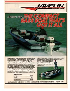 Anuncio impreso Javelin OMC 356 1989 bote de lubina That's Got It All - Imagen 1 de 2