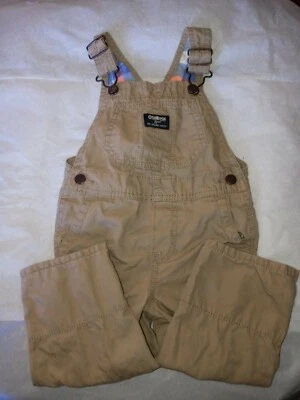 Mono OshKosh Bgosh Vestbak Talla 18 Meses Bolsillo en Babero Marrón Caqui Foto 1 de 4