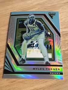 Myles Turner 2022-23 Flux Basketball #51 Silver Prizm-Indiana Pacers 