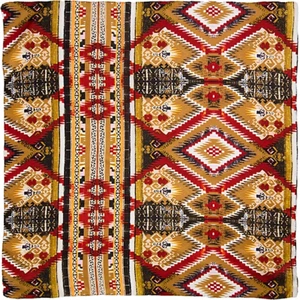 "Bufanda de seda 100 % verde con estampado azteca Wyoming Traders Wild Rag - 34,5" - Imagen 1 de 2