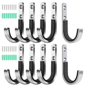 10Pcs Metal Gun Rack Storage Rifle Shotgun Hooks Wall Mount Hangers with Padding - Picture 1 of 17