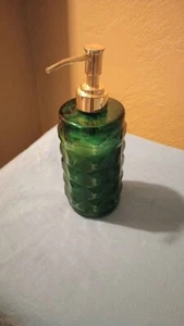 Indo Chic Green Mercury Glass Soap/Lotion Dispenser - Picture 1 of 1