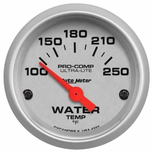 AutoMeter GAUGE WATER TEMP 2 1/16 IN 100-250degree F ELECTRIC ULTRA-LITE - Picture 1 of 1