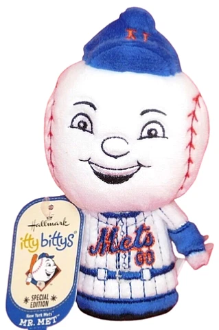Hallmark Itty Bittys New York Mets Mr Met Special Ed. MLB Baseball Mascot 4" NWT Cover
