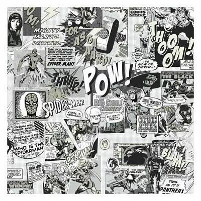 York DI0946 Wallpaper Marvel Comics Pow Unpasted Neutral Wallcoverings - Image 1 of 4