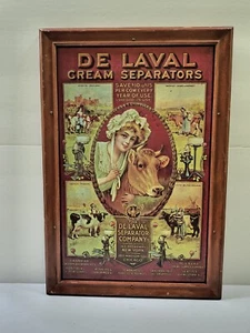 DE LAVAL Cream Separators Metal Sign 11-1/2" x 17-1/2" Dairy Cows - Picture 1 of 1