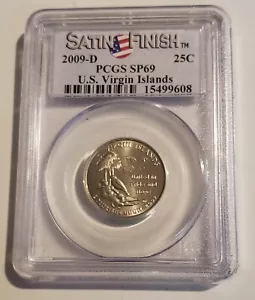 2009 D Virgin Islands Quarter PCGS MS 69 Satin Finish - Picture 1 of 2