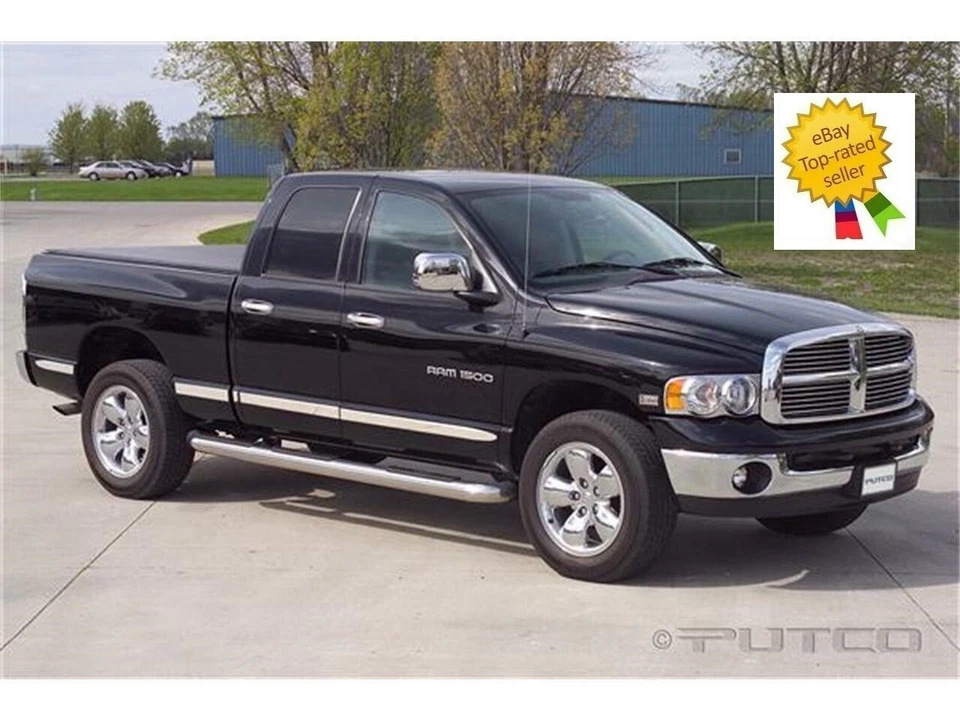 Putco 02-08 para Ram 1500/2500/3500 Quad Cab caixa de 6 pés - tarugo alumínio corpo lateral - Imagem 1 de 4