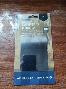 New Emergency Signaling Camping Mirror- Stainless Steel - Picture 1 of 3