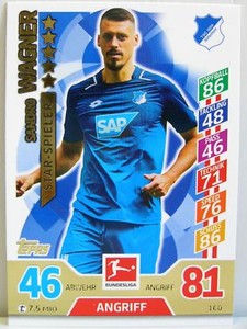 Match Attax 2017/18 Bundesliga - #160 Sandro Wagner - Star Player