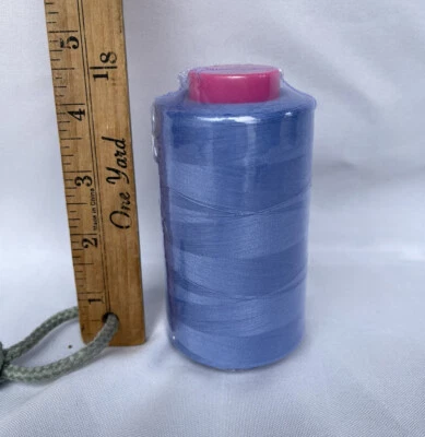 1 Spool Periwinkle Color Sewing Thread 6000 YDS Cone MultiPurpose T27 S2 Quality - Image 1 of 2