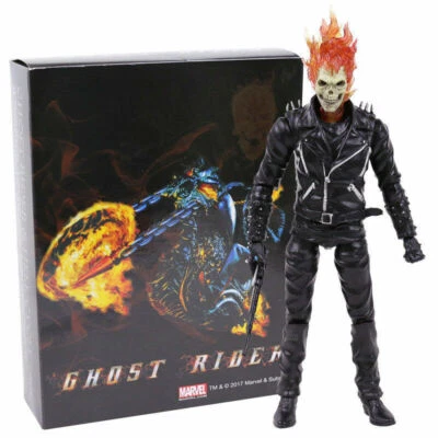 Figura de acción de PVC Marvel Ghost Rider Johnny Blaze modelo coleccionable en caja nueva Foto 1 de 4