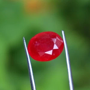 Red Beryl Utah Excellent best offer 4.80 Ct Oval Cut NATURAL Loose Gemstone - Picture 1 of 8