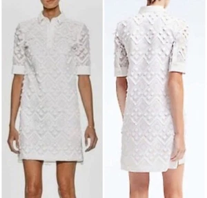 Banana Republic Women's Embroidered Fringe Polo Shift Collared Dress XS P NWT ๐ - Picture 1 of 7