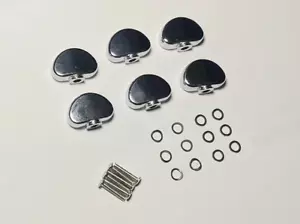 Genuine Grover Guitar Tuner Tuning Machine Metal Button Knob CR & Screw Washer - Picture 1 of 2