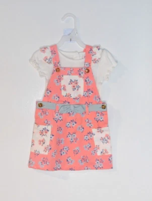 Conjunto de vestido y camisa Little Lass para niñas jóvenes talla 3T rosa/azul Foto 1 de 4