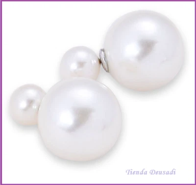 Wunderschöne Ohrringe Aus Synthetischer Perle - Bild 1 von 3