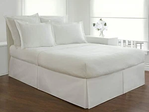 Fresh Ideas Tailored Bedskirt TWIN Size 14" Drop WHITE - Picture 1 of 2