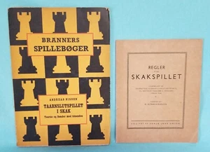 Old Danish CHESS Books Branners Spillebøger by Nissen & Reglet Skakspillet Skak - Picture 1 of 7