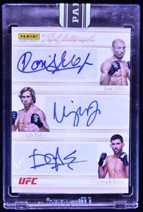 2023 Panini Instant UFC Dreifachauto Jose Aldo, Urijah Faber, Dominick Cruz/5 - Bild 1 von 2