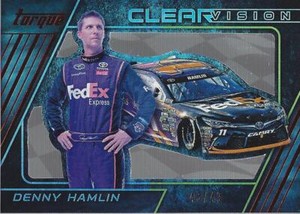 2016 Panini Torque Clear Vision Red #6 Denny Hamlin /49 - NM-MT