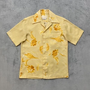 Vintage 70s Liberty House Mark Rayrten Hawaiian Silk Shirt Men Medium Floral USA - Picture 1 of 11