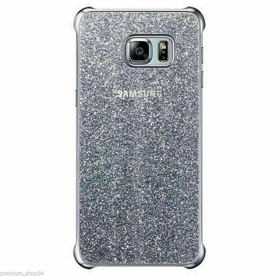 Samsung Custodia Originale Galaxy S6 Edge Plus G928 Glitter Cover Back ARGENTO - Immagine 1 di 1