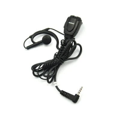 Garmin Walkie Talkie Ohrhörer Ohrhörer Ohrhörer Hartdraht schwarzes Kabel - Image 1 of 3