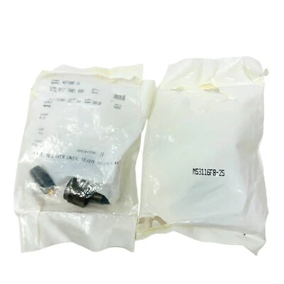 2 pcs ITT Cannon Mil Spec Circular Connector - Image 1 of 4