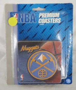 Denver Nuggets Premium Coasters Set of 10 Blue Yellow - Picture 1 of 3
