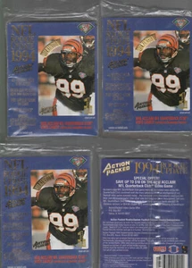 Lote de 4 paquetes de fútbol americano de actualización de novato lleno de acción 1994 - Imagen 1 de 1