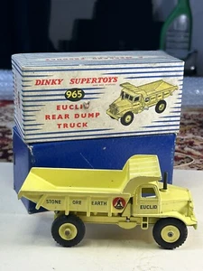 Dinky SuperToys #965 Euclid Rear Dump Truck VG/NMint in VGood original box - Picture 1 of 19