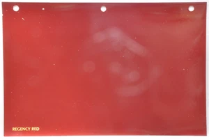 Jaguar Regency Red showroom Sample on Paper stock 10" x 6.5" - Picture 1 of 1