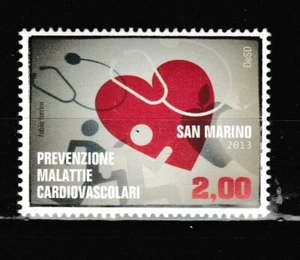 S40837 San Marine 2013 MNH Krankheiten Cardivascolari 1v - Bild 1 von 1