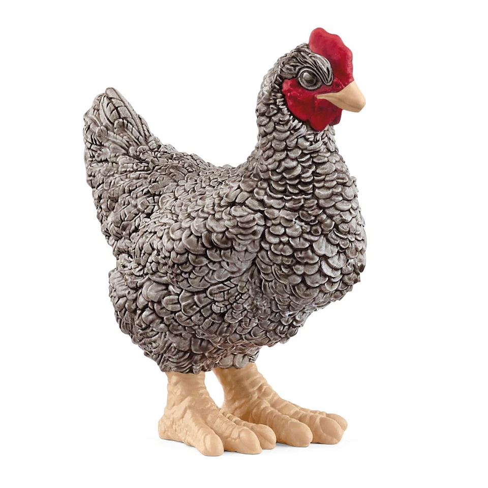 Schleich 13997 Plymouth Rock Chicken model plastic toy figure Hen toy chickens - Image 1 of 1