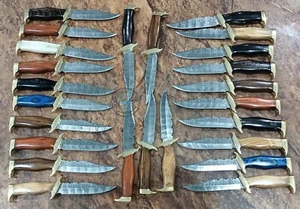 25 pcs of 7.00" Custom made Awesome Damascus Steel Mini Rambo Bowie Knife (2439) - Picture 1 of 4