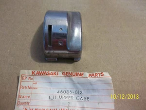 KAWASAKI F5 F6 F7 F8 F9 G4TR OEM LEFT HANDLEBAR UPPER SWITCH CASE 46086-013 - Picture 1 of 6