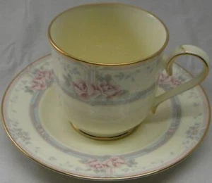 Set of SEVEN Noritake Magnificence Cup And Saucers Footed UNUSED - Picture 1 of 3