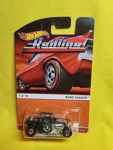Hot Wheels Bone Shaker Heritage Redline Bone Shaker 7/18 Army Green🔥F - Bild 1 von 9