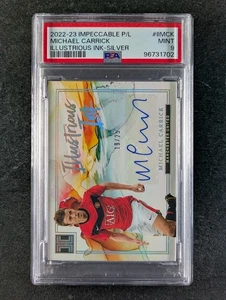 2022-23 Impeccable Premier League MICHAEL CARRICK 19/25 Auto Silver SP PSA 9 - Picture 1 of 5