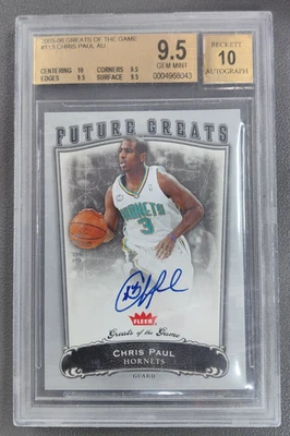 2005-06 Fleer Greats Of The Game Chris Paul Future Greats Auto RC BGS 9.5/10 - Image 1 of 2