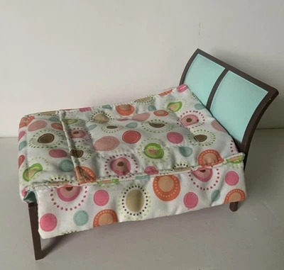 Casa de muñecas Fisher Price Loving Family cama doble muebles para muñecas 2007 juguete Mattel Foto 1 de 4