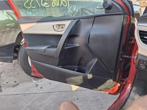 2016 Toyota Corolla Front Left Door Interior Trim Panel Red Used 3853956 - Picture 1 of 24