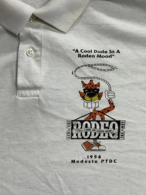 Vintage Rodeo Polo Modesto PTDC 1994 Chester Cheetoo XL - Image 1 of 4
