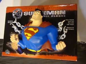 DC DIRECT JUSTICE LEAGUE UNLIMITED SUPERMAN WALL PLAQUE! NEW! NM! PRICE REDUCED!