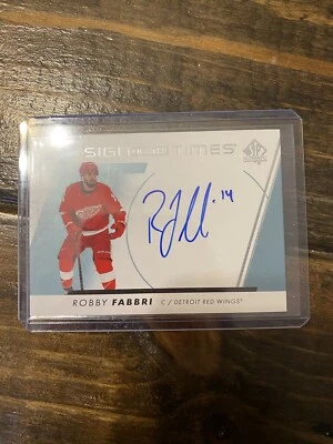 2022-23 Authentic Sign Of The Times Robby Fabbri Auto - Image 1 of 2