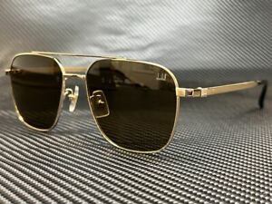 DUNHILL DU0014S 001 Gold Square 54 mm Men's Sunglasses