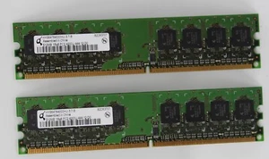 2x Infineon 512MB 1Rx8 PC2-4200U-12-D0 Memory (1gb total ram) - Picture 1 of 4